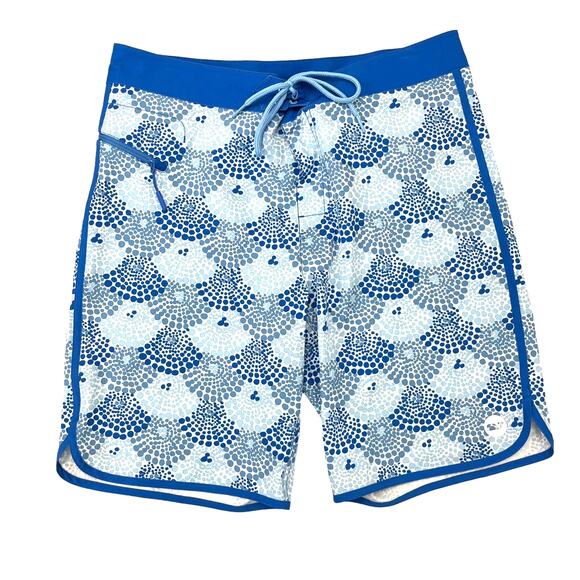 Vineyard Vines Men's Blue White Dot Shells Board Shorts 32 - Picture 1 of 5